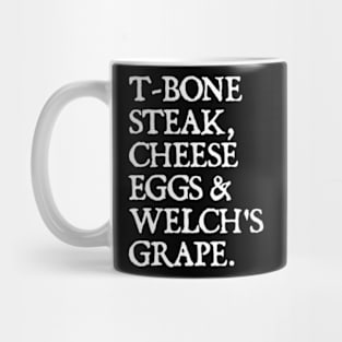 Guest Check - T-Bone Steak, Cheese Eggs, Welch's Grape Mug